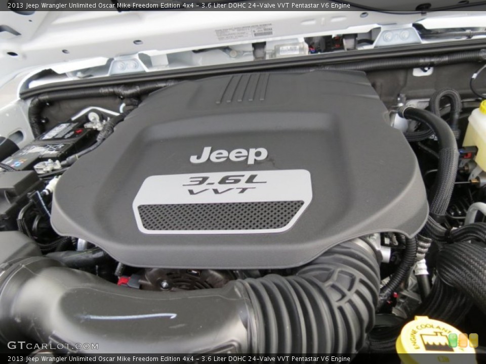 3.6 Liter DOHC 24-Valve VVT Pentastar V6 Engine for the 2013 Jeep Wrangler Unlimited #78223091