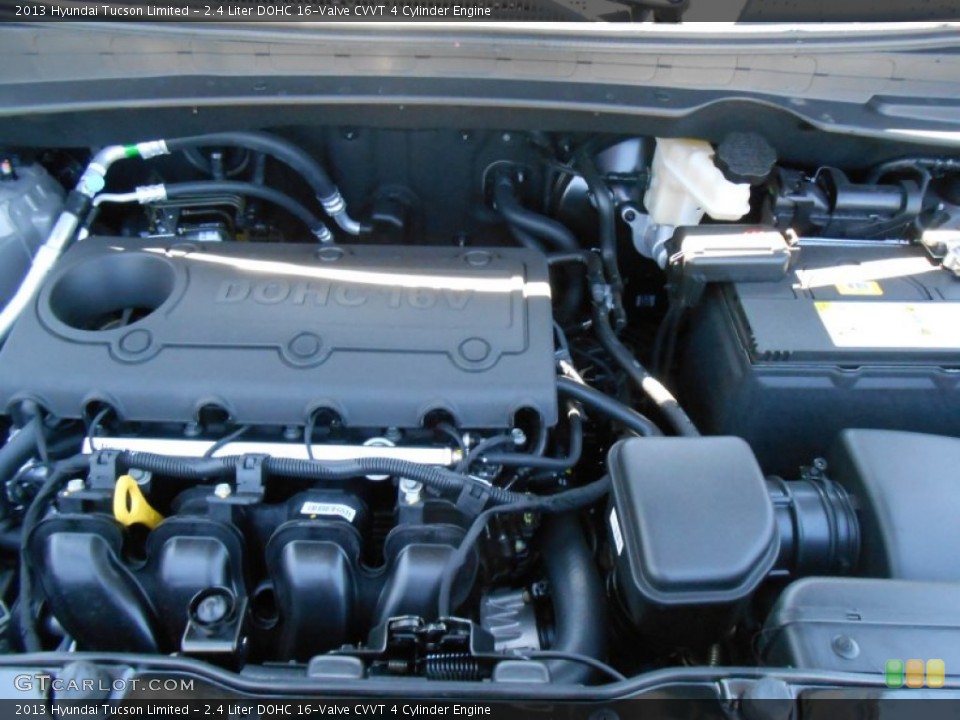 2.4 Liter DOHC 16-Valve CVVT 4 Cylinder Engine for the 2013 Hyundai Tucson #78229945