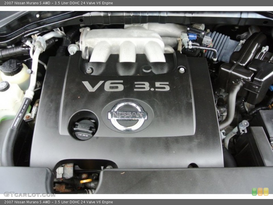 3.5 Liter DOHC 24 Valve V6 2007 Nissan Murano Engine
