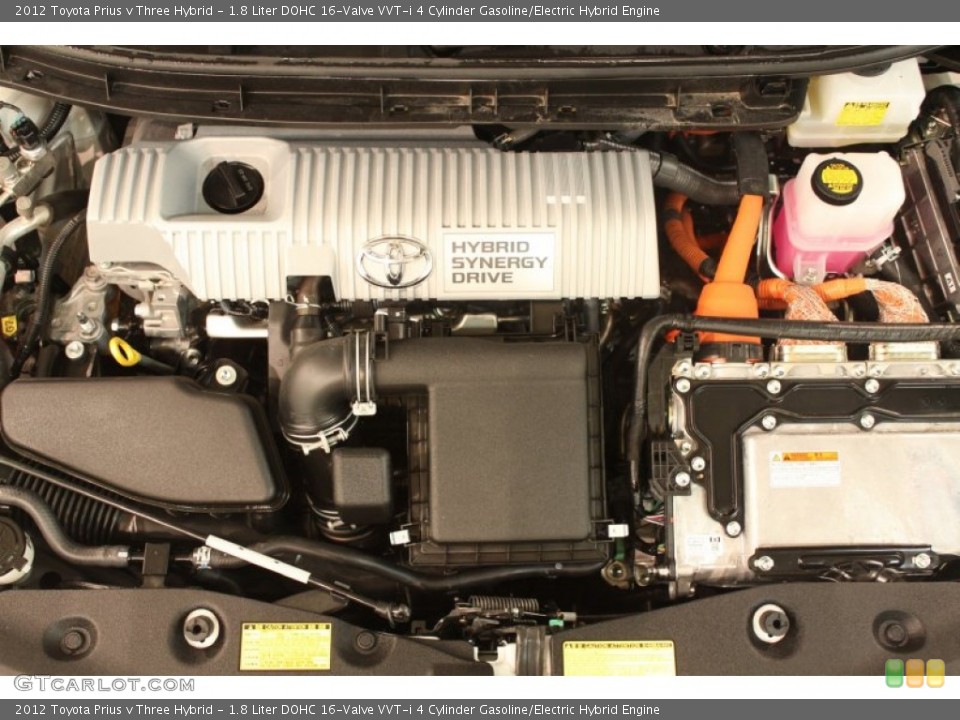 1.8 Liter DOHC 16-Valve VVT-i 4 Cylinder Gasoline/Electric Hybrid Engine for the 2012 Toyota Prius v #78237691
