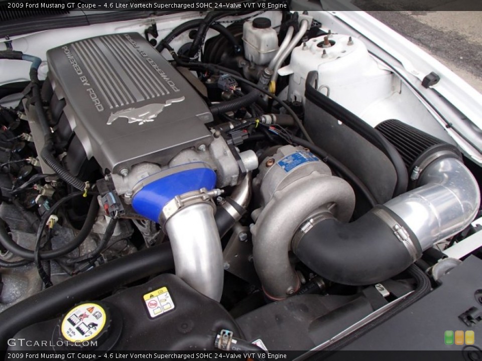 4.6 Liter Vortech Supercharged SOHC 24-Valve VVT V8 2009 Ford Mustang Engine
