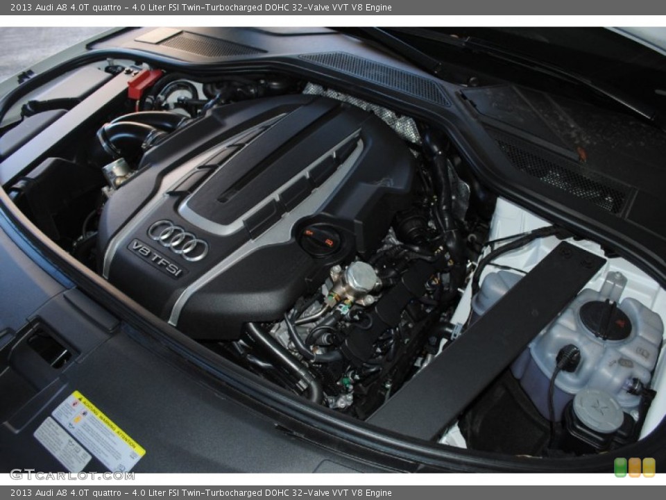 4.0 Liter FSI Twin-Turbocharged DOHC 32-Valve VVT V8 Engine for the 2013 Audi A8 #78242374