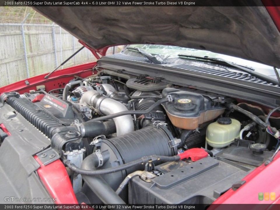 6.0 Liter OHV 32 Valve Power Stroke Turbo Diesel V8 Engine for the 2003 Ford F250 Super Duty #78253225