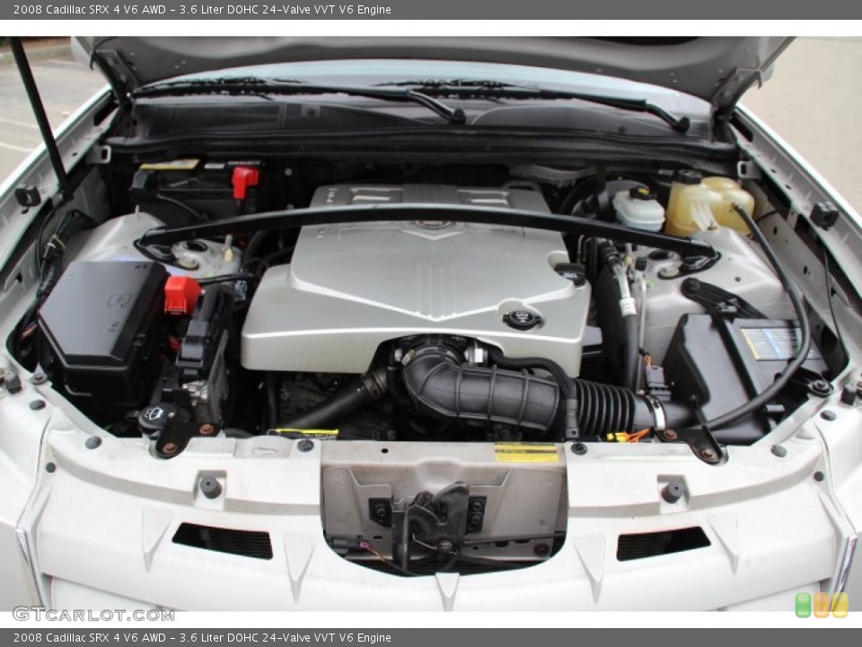 3.6 Liter DOHC 24-Valve VVT V6 2008 Cadillac SRX Engine