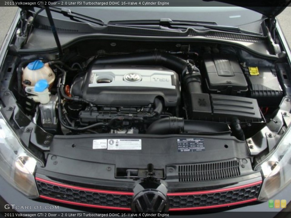 2.0 Liter FSI Turbocharged DOHC 16-Valve 4 Cylinder 2011 Volkswagen GTI Engine