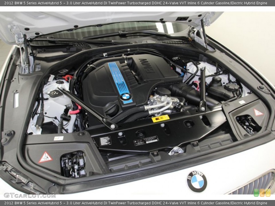 3.0 Liter ActiveHybrid DI TwinPower Turbocharged DOHC 24-Valve VVT Inline 6 Cylinder Gasoline/Electric Hybrid Engine for the 2012 BMW 5 Series #78264481