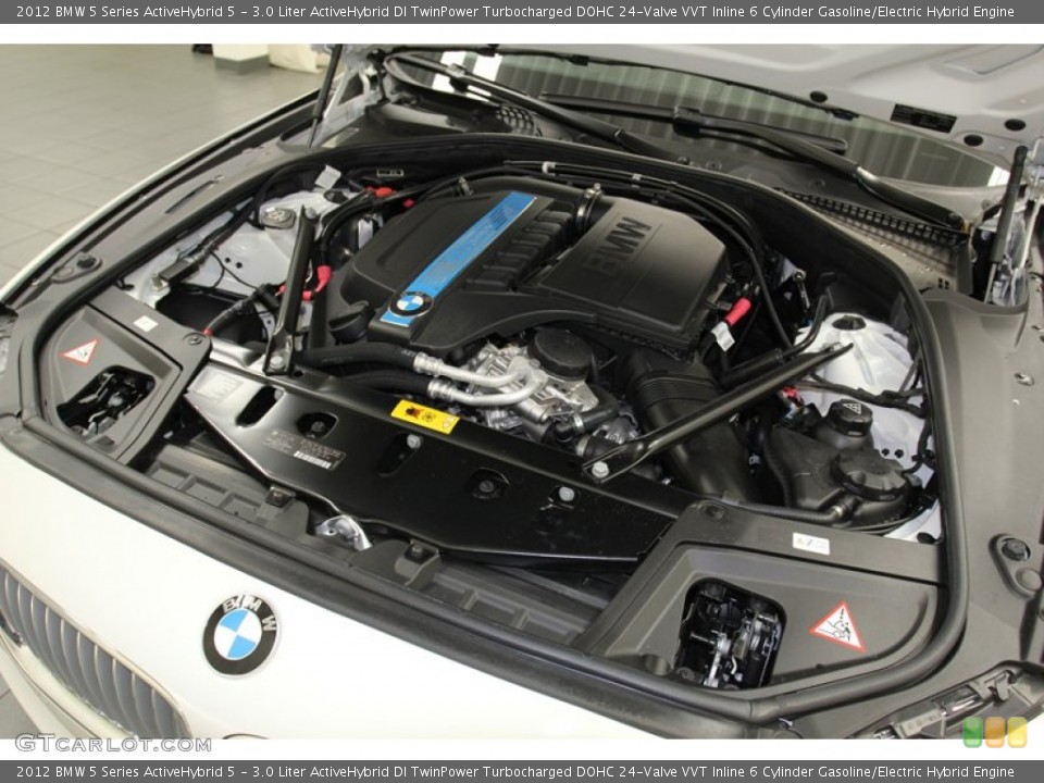 3.0 Liter ActiveHybrid DI TwinPower Turbocharged DOHC 24-Valve VVT Inline 6 Cylinder Gasoline/Electric Hybrid Engine for the 2012 BMW 5 Series #78264487