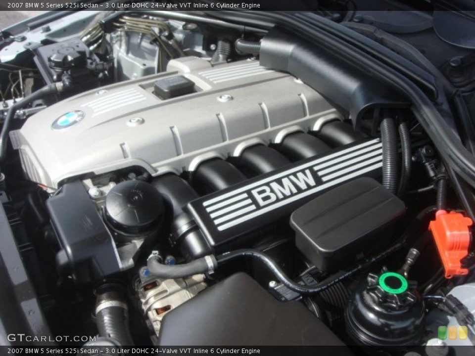 3.0 Liter DOHC 24-Valve VVT Inline 6 Cylinder Engine for the 2007 BMW 5 Series #78269334