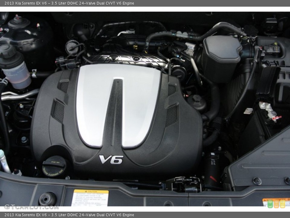 3.5 Liter DOHC 24-Valve Dual CVVT V6 2013 Kia Sorento Engine