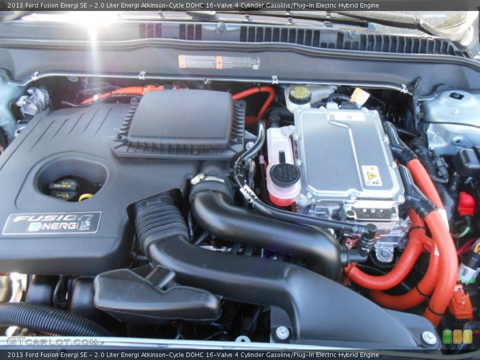 2.0 Liter Energi Atkinson-Cycle DOHC 16-Valve 4 Cylinder Gasoline/Plug-In Electric Hybrid Engine for the 2013 Ford Fusion #78305605