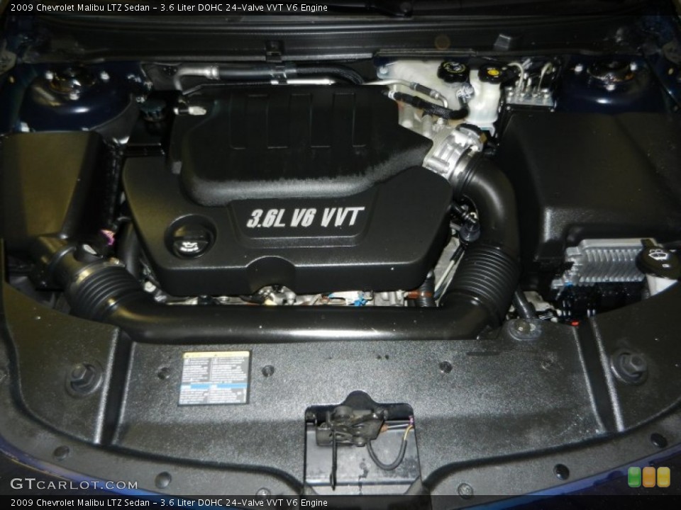 3.6 Liter DOHC 24-Valve VVT V6 Engine for the 2009 Chevrolet Malibu #78312348