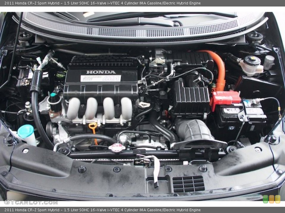 1.5 Liter SOHC 16-Valve i-VTEC 4 Cylinder IMA Gasoline/Electric Hybrid Engine for the 2011 Honda CR-Z #78314983