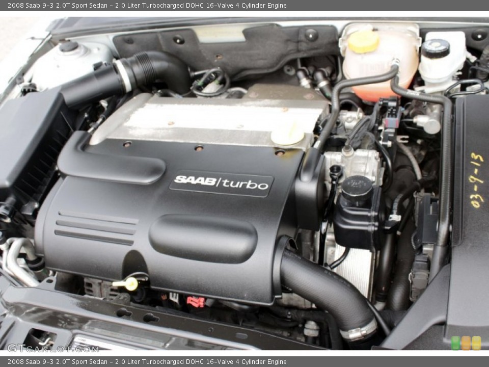 2.0 Liter Turbocharged DOHC 16-Valve 4 Cylinder Engine for the 2008 Saab 9-3 #78323221