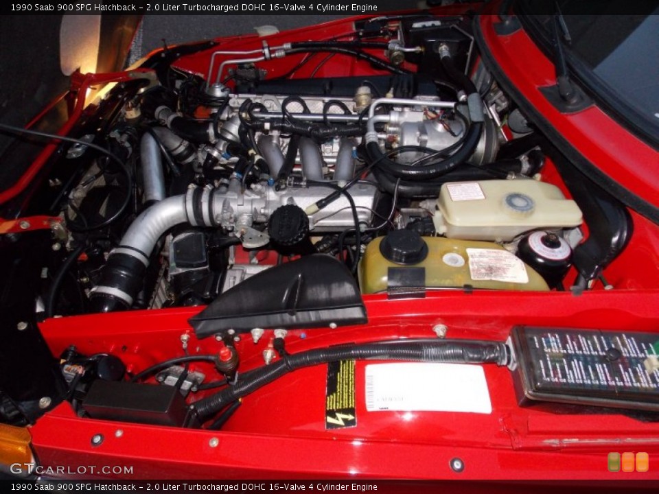 2.0 Liter Turbocharged DOHC 16-Valve 4 Cylinder Engine for the 1990 Saab 900 #78337434