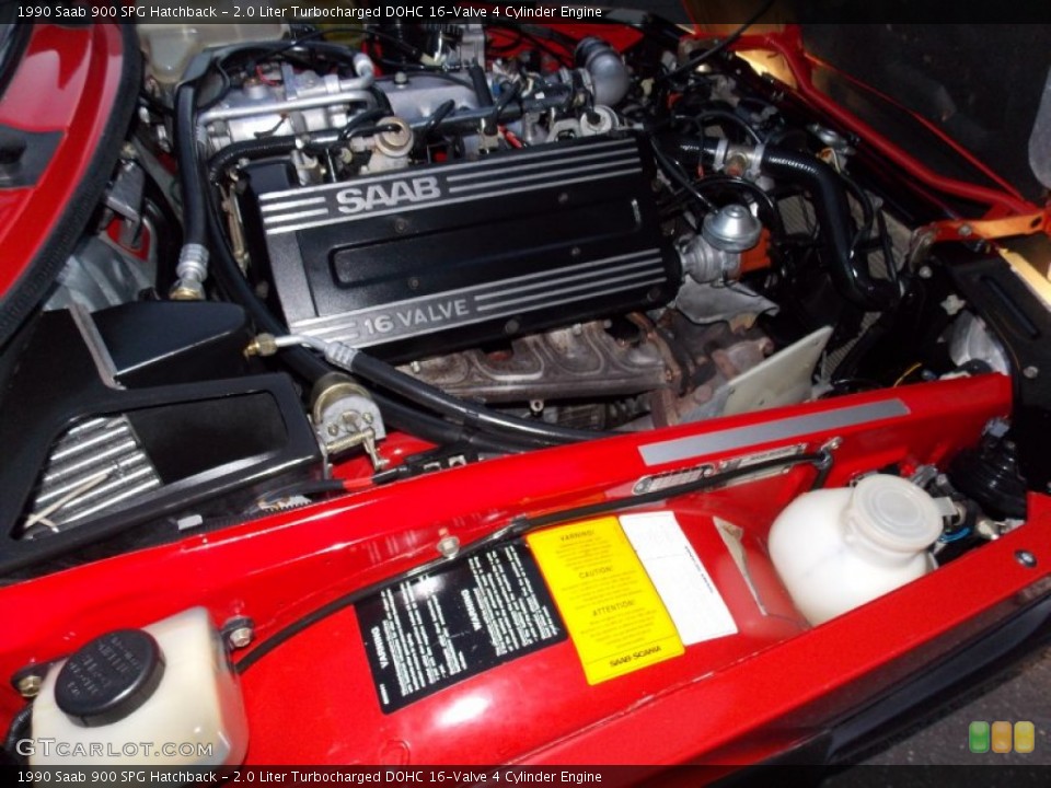 2.0 Liter Turbocharged DOHC 16-Valve 4 Cylinder Engine for the 1990 Saab 900 #78337458