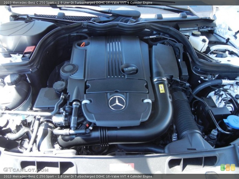 1.8 Liter DI Turbocharged DOHC 16-Valve VVT 4 Cylinder Engine for the 2013 Mercedes-Benz C #78345917