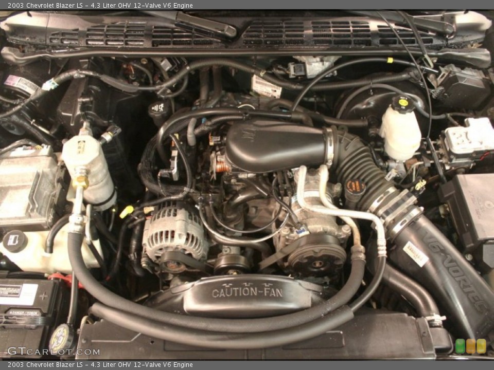 4.3 Liter OHV 12-Valve V6 Engine for the 2003 Chevrolet Blazer #78353475