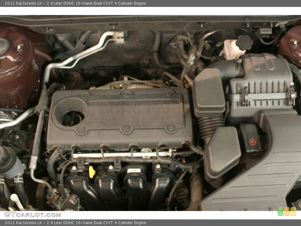 2.4 Liter DOHC 16-Valve Dual CVVT 4 Cylinder Engine for the 2011 Kia Sorento #78356050