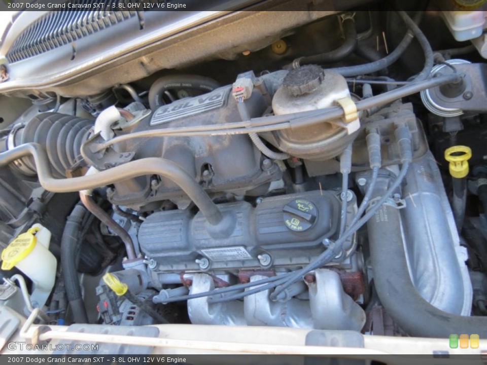 3.8L OHV 12V V6 2007 Dodge Grand Caravan Engine