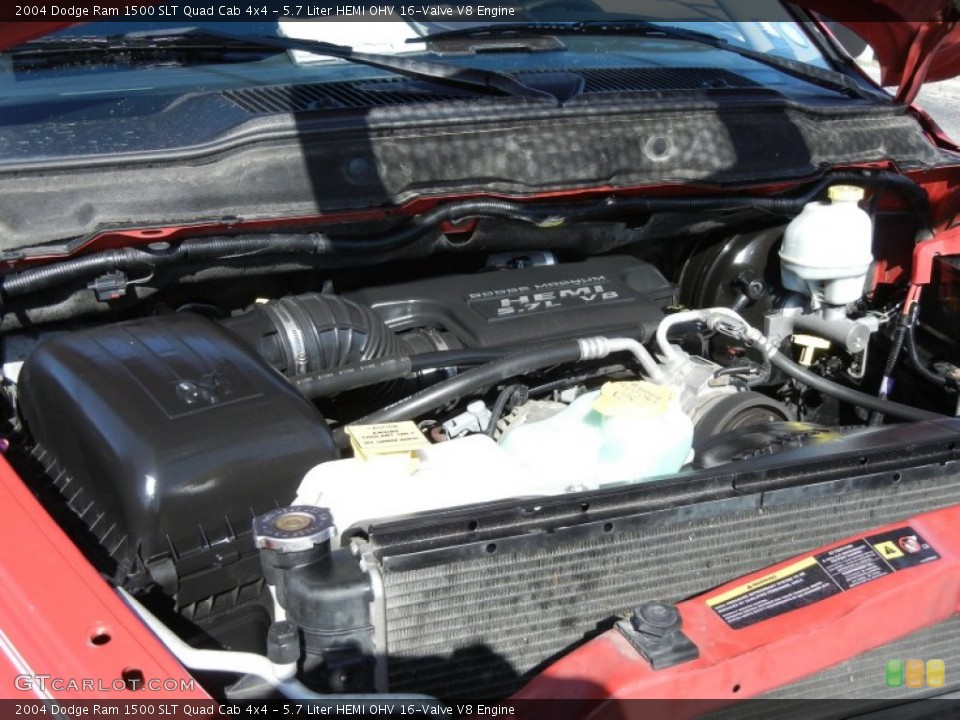 5.7 Liter HEMI OHV 16-Valve V8 Engine for the 2004 Dodge Ram 1500 #78381977