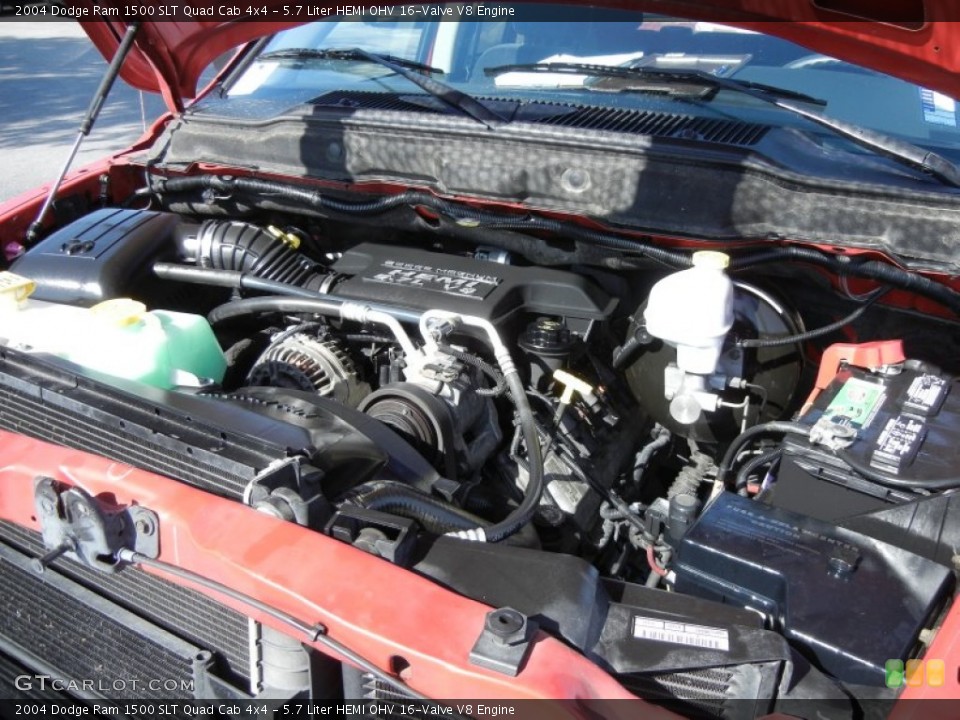 5.7 Liter HEMI OHV 16-Valve V8 Engine for the 2004 Dodge Ram 1500 #78382002