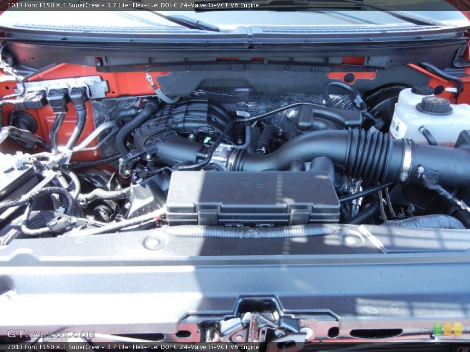3.7 Liter Flex-Fuel DOHC 24-Valve Ti-VCT V6 Engine for the 2013 Ford F150 #78387758