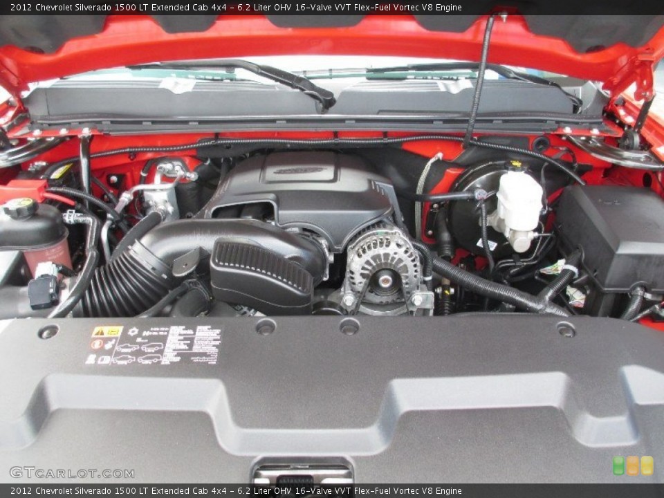 6.2 Liter OHV 16-Valve VVT Flex-Fuel Vortec V8 2012 Chevrolet Silverado 1500 Engine