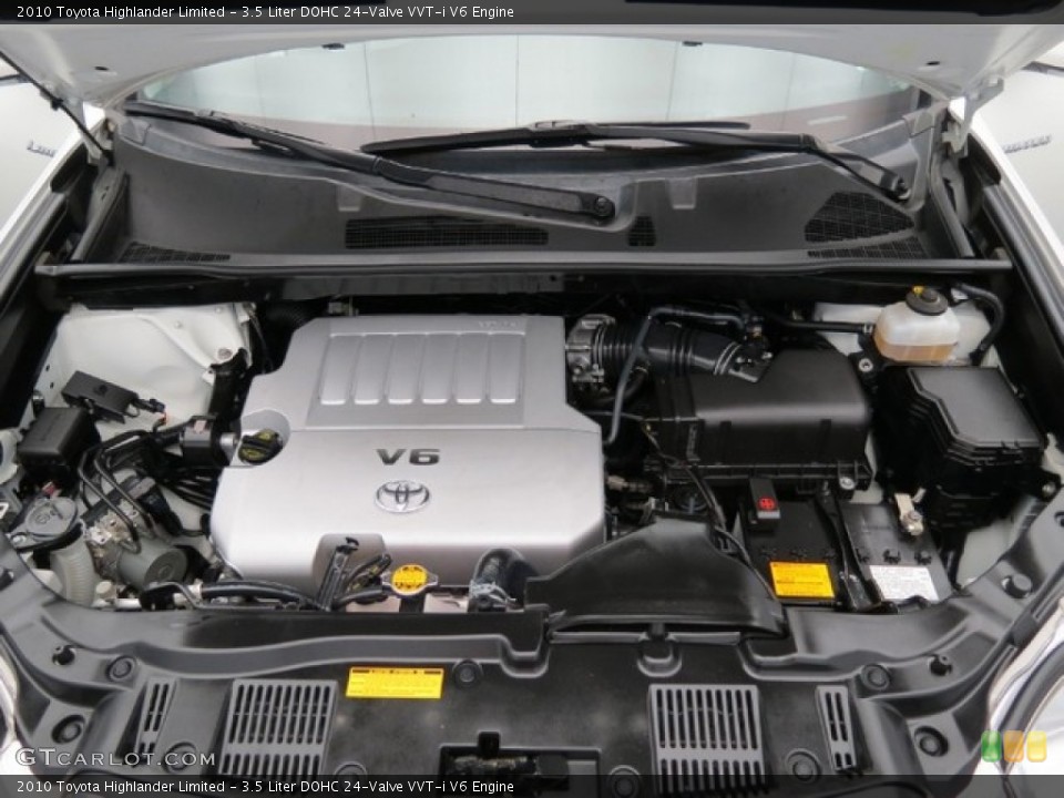 3.5 Liter DOHC 24-Valve VVT-i V6 2010 Toyota Highlander Engine