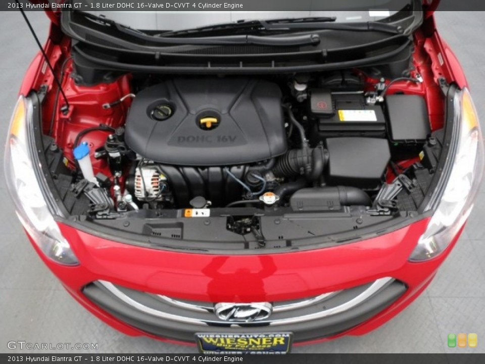 1.8 Liter DOHC 16-Valve D-CVVT 4 Cylinder Engine for the 2013 Hyundai Elantra #78418811