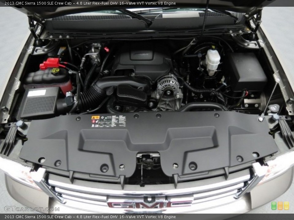 4.8 Liter Flex-Fuel OHV 16-Valve VVT Vortec V8 Engine for the 2013 GMC Sierra 1500 #78430811