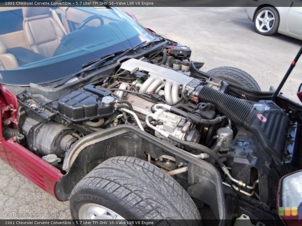 5.7 Liter TPI OHV 16-Valve L98 V8 Engine for the 1991 Chevrolet Corvette #78430843