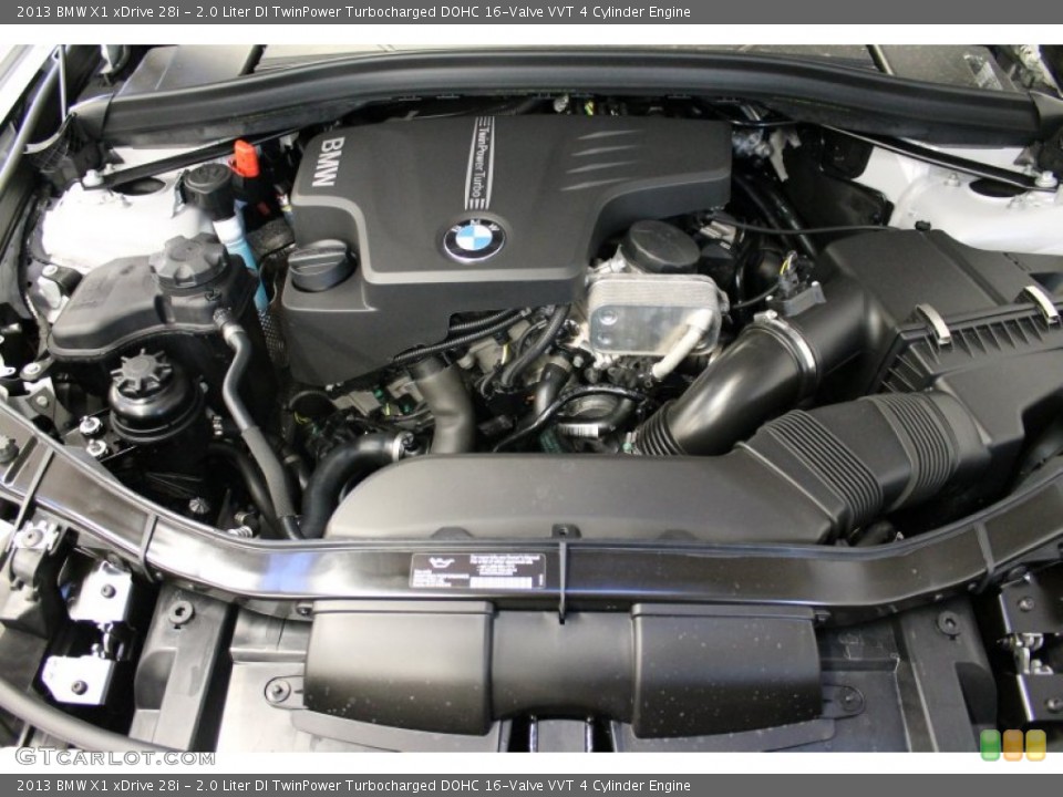 2.0 Liter DI TwinPower Turbocharged DOHC 16-Valve VVT 4 Cylinder Engine for the 2013 BMW X1 #78433273