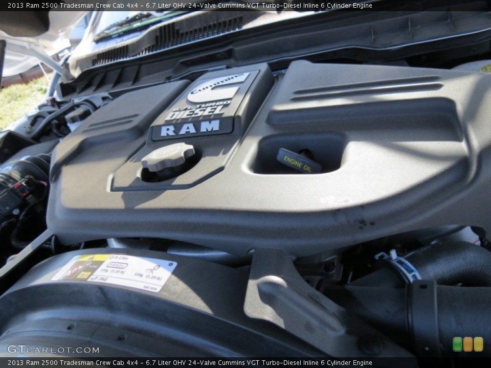 6.7 Liter OHV 24-Valve Cummins VGT Turbo-Diesel Inline 6 Cylinder Engine for the 2013 Ram 2500 #78434597