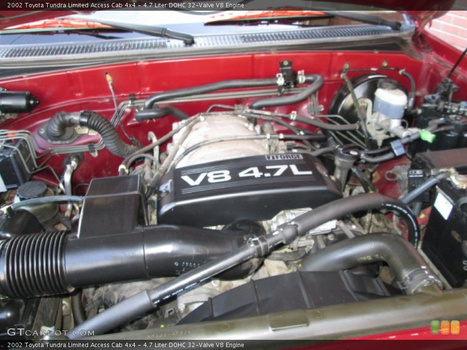 4.7 Liter DOHC 32-Valve V8 2002 Toyota Tundra Engine