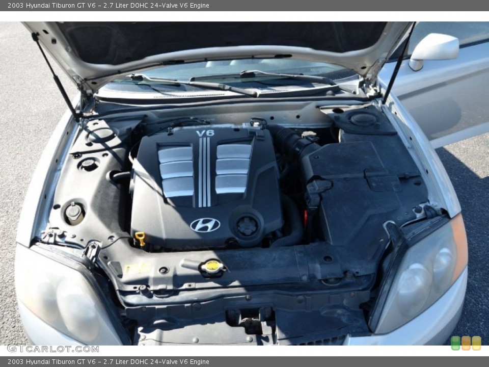 2.7 Liter DOHC 24-Valve V6 2003 Hyundai Tiburon Engine