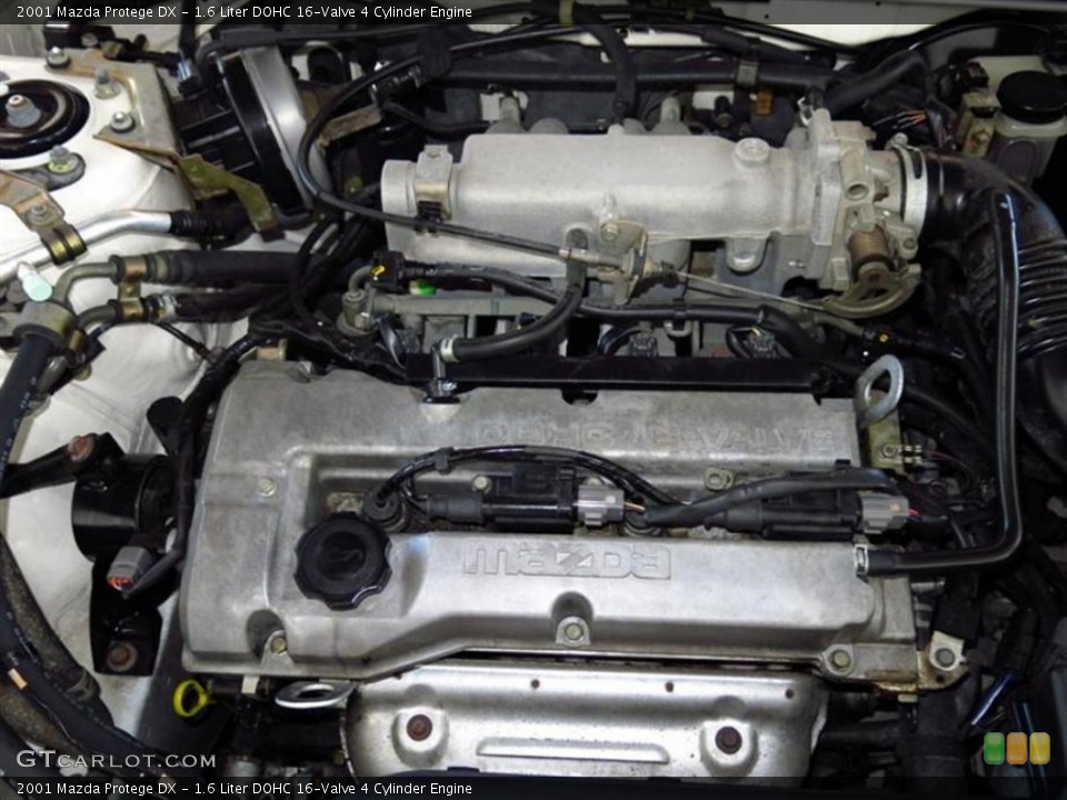 1.6 Liter DOHC 16-Valve 4 Cylinder 2001 Mazda Protege Engine