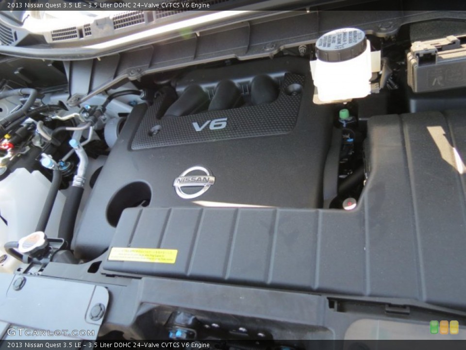 3.5 Liter DOHC 24-Valve CVTCS V6 2013 Nissan Quest Engine