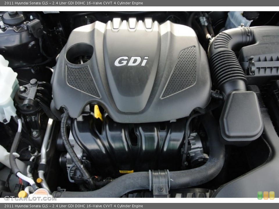2.4 Liter GDI DOHC 16-Valve CVVT 4 Cylinder Engine for the 2011 Hyundai Sonata #78477200
