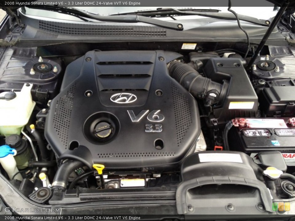 3.3 Liter DOHC 24-Valve VVT V6 Engine for the 2008 Hyundai Sonata #78484568