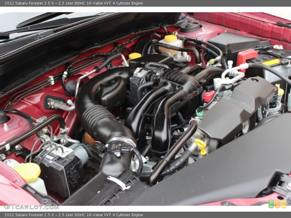 2.5 Liter DOHC 16-Valve VVT 4 Cylinder 2012 Subaru Forester Engine