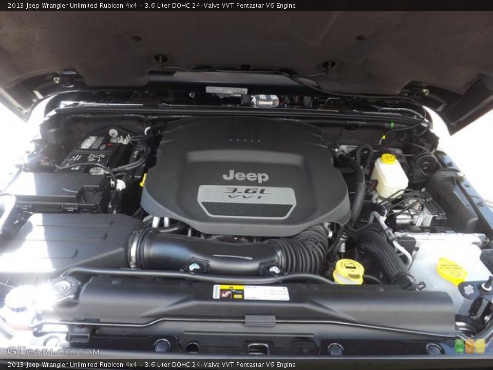 3.6 Liter DOHC 24-Valve VVT Pentastar V6 Engine for the 2013 Jeep Wrangler Unlimited #78497219