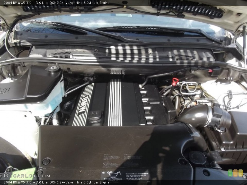 3.0 Liter DOHC 24-Valve Inline 6 Cylinder 2004 BMW X5 Engine