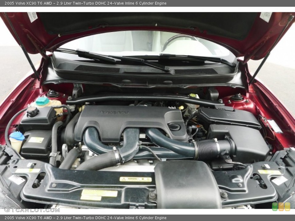 2.9 Liter Twin-Turbo DOHC 24-Valve Inline 6 Cylinder 2005 Volvo XC90 Engine