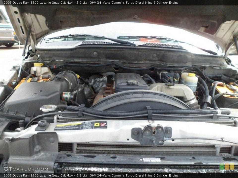 5.9 Liter OHV 24-Valve Cummins Turbo Diesel Inline 6 Cylinder Engine for the 2005 Dodge Ram 3500 #78502853