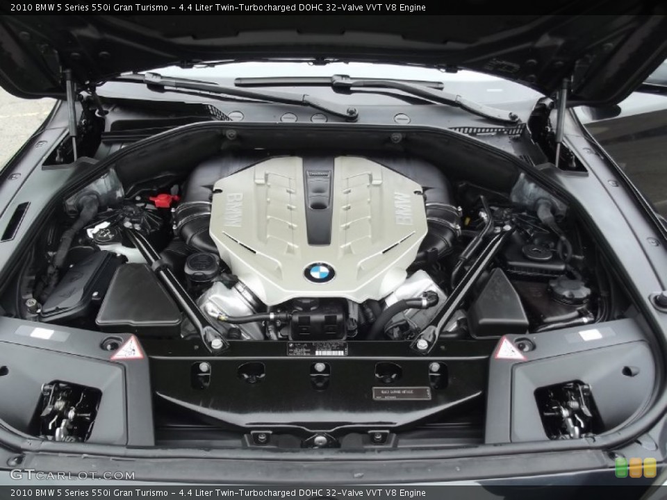 4.4 Liter Twin-Turbocharged DOHC 32-Valve VVT V8 Engine for the 2010 BMW 5 Series #78506060