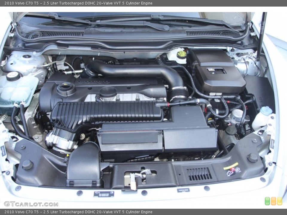 2.5 Liter Turbocharged DOHC 20-Valve VVT 5 Cylinder 2010 Volvo C70 Engine
