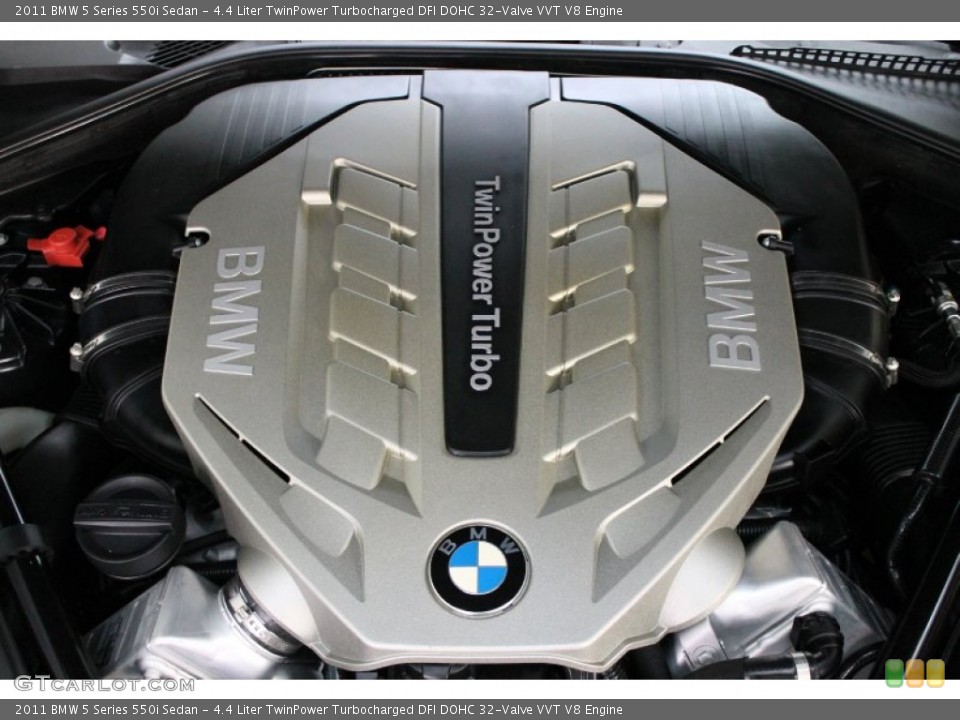 4.4 Liter TwinPower Turbocharged DFI DOHC 32-Valve VVT V8 Engine for the 2011 BMW 5 Series #78507401