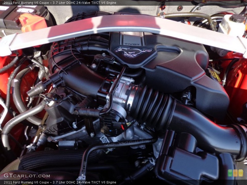 3.7 Liter DOHC 24-Valve TiVCT V6 Engine for the 2011 Ford Mustang #78511784