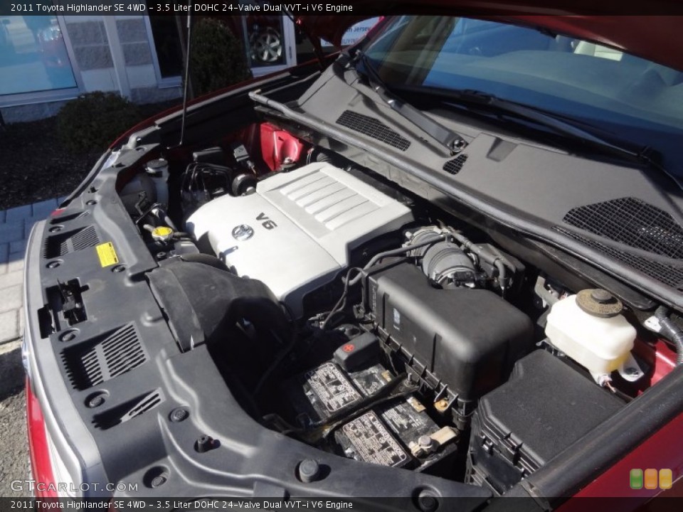 3.5 Liter DOHC 24-Valve Dual VVT-i V6 Engine for the 2011 Toyota Highlander #78518729