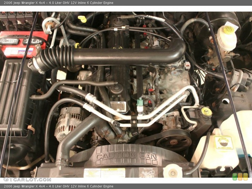 4.0 Liter OHV 12V Inline 6 Cylinder Engine for the 2006 Jeep Wrangler #78556367